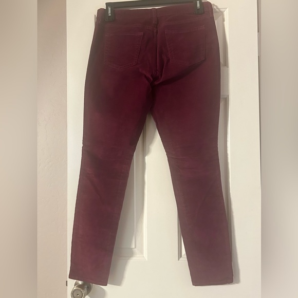 GAP corduroy midrise pants size 10 burgundy - Picture 2 of 6